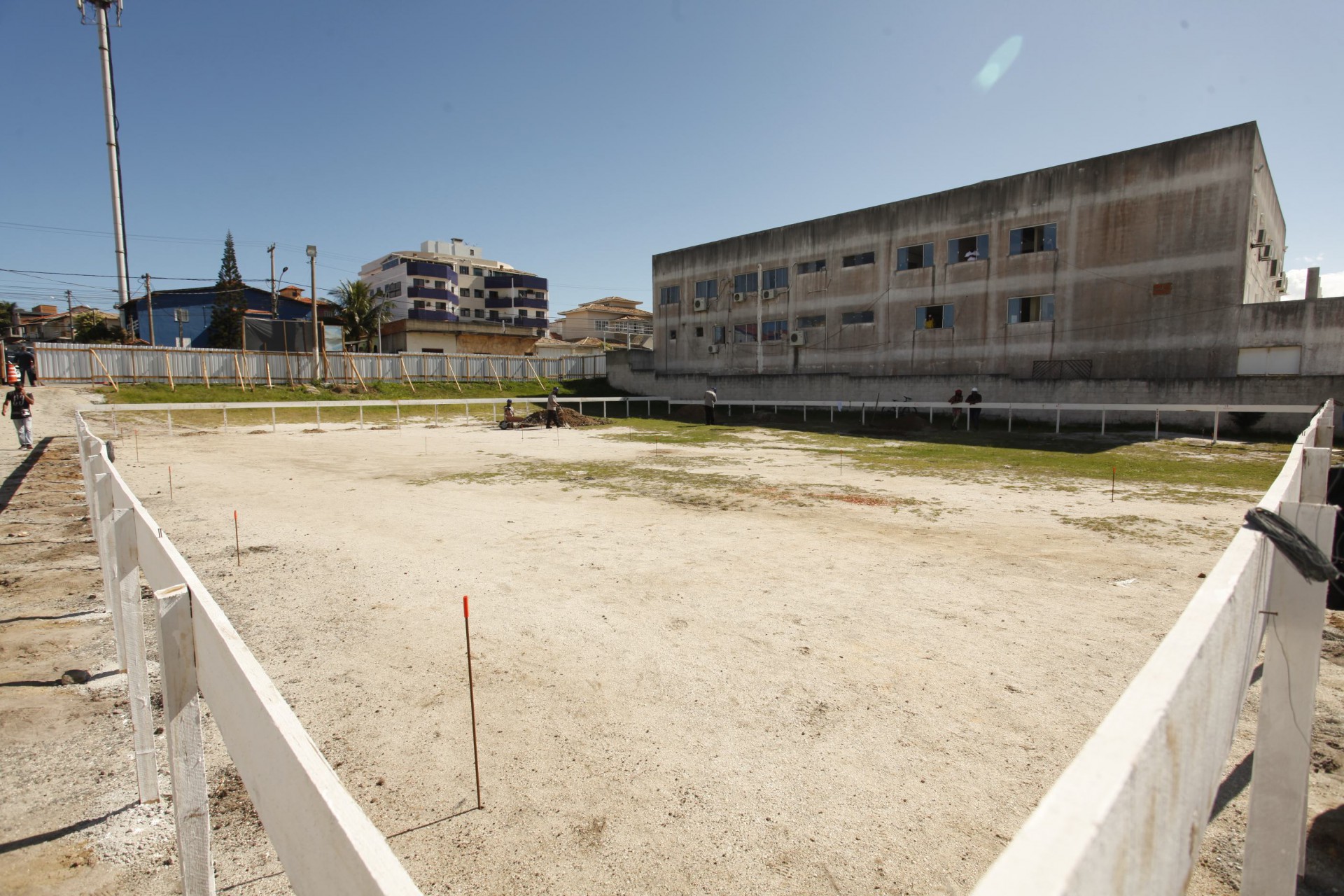 Obra do cinema em São Pedro da Aldeia - Divulgação