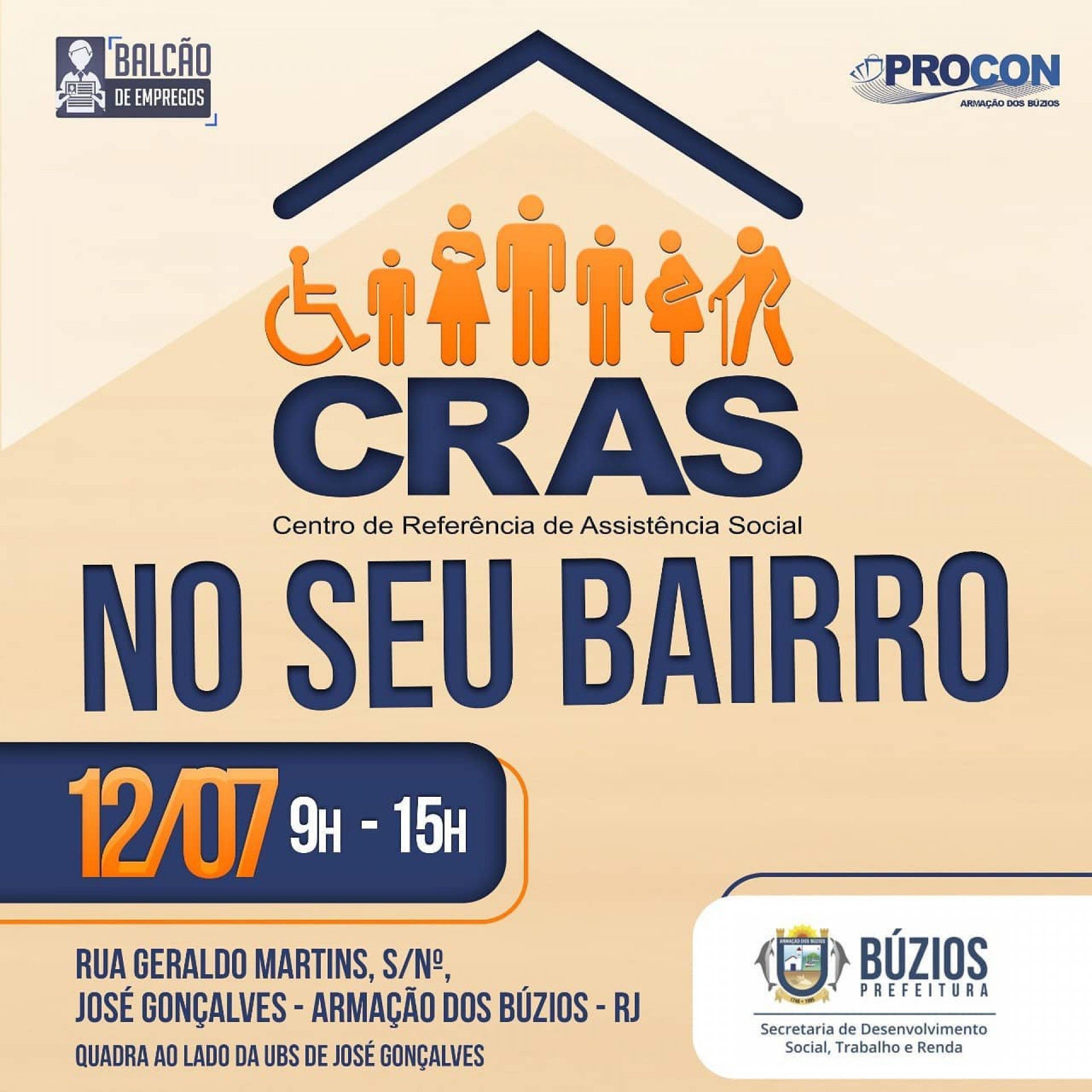 'Cras no seu bairro' ser&aacute; realizado em B&uacute;zios
