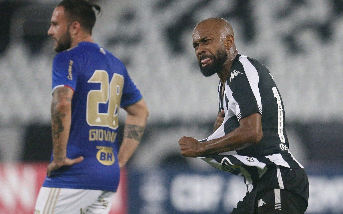 Chay. Botafogo X Cruzeiro, pelo Campeonato Brasileiro Série B no Estadio Nilton Santos. 10 de Julho de 2021, Rio de Janeiro, RJ, Brasil. Foto: Vitor Silva/Botafogo. .Imagem protegida pela Lei do Direito Autoral Nº 9.610, DE 19 DE FEVEREIRO DE 1998. Sendo proibido qualquer uso comercial, remunerado e manipulacao/alteracao da obra..
