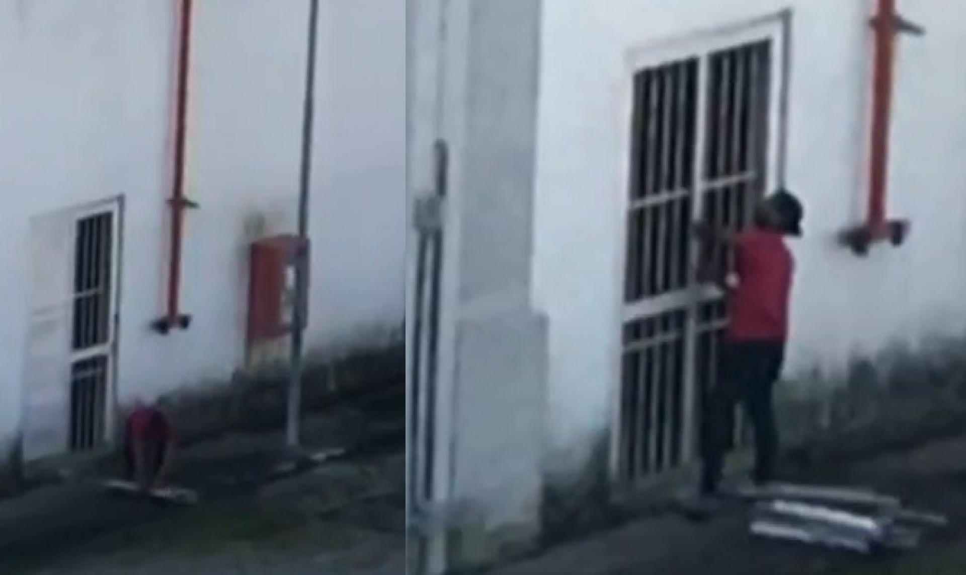 Homem é flagrado furtando placas de metal em subestação da Light na Gardênia Azul