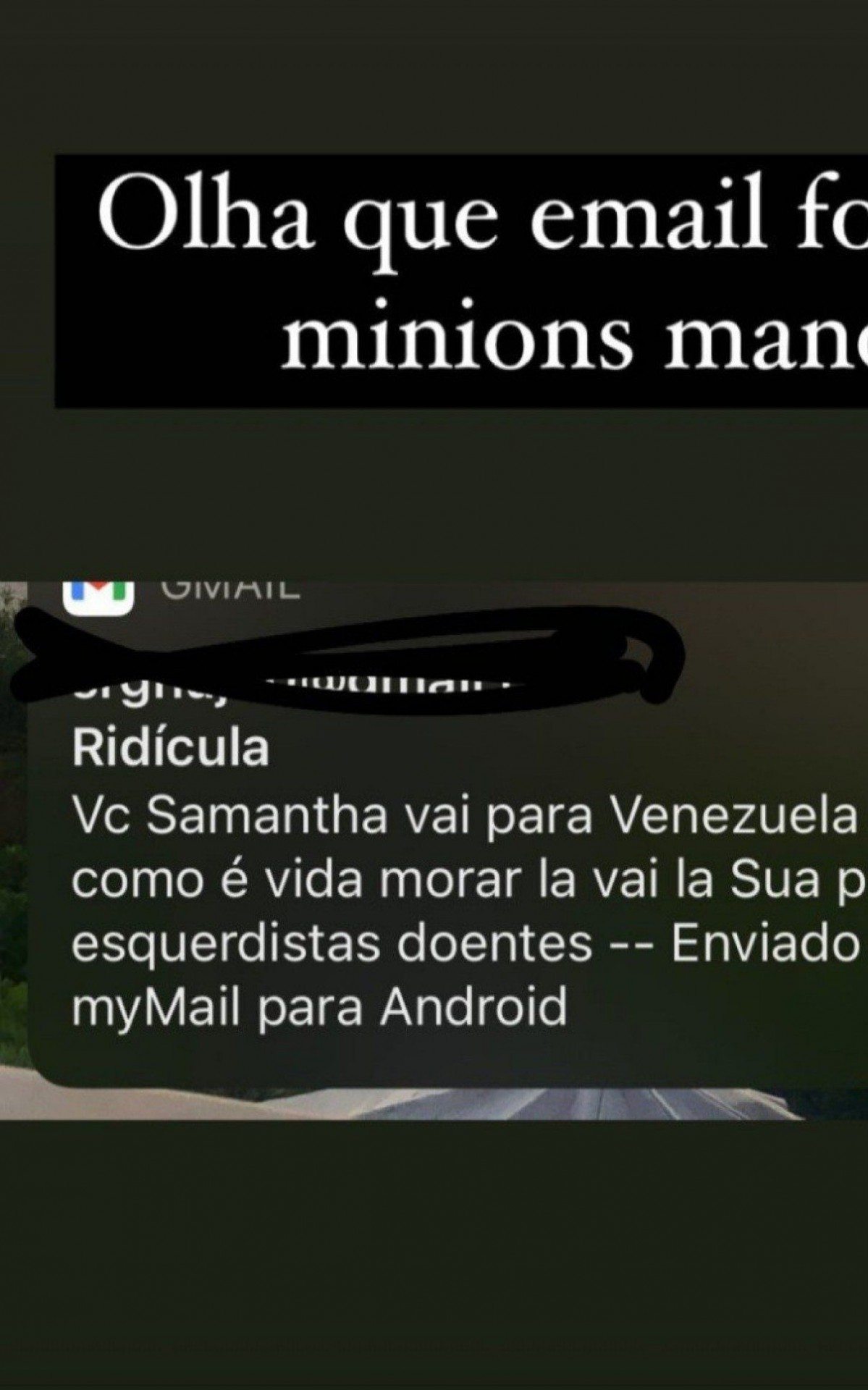 Post de Samantha Schmütz