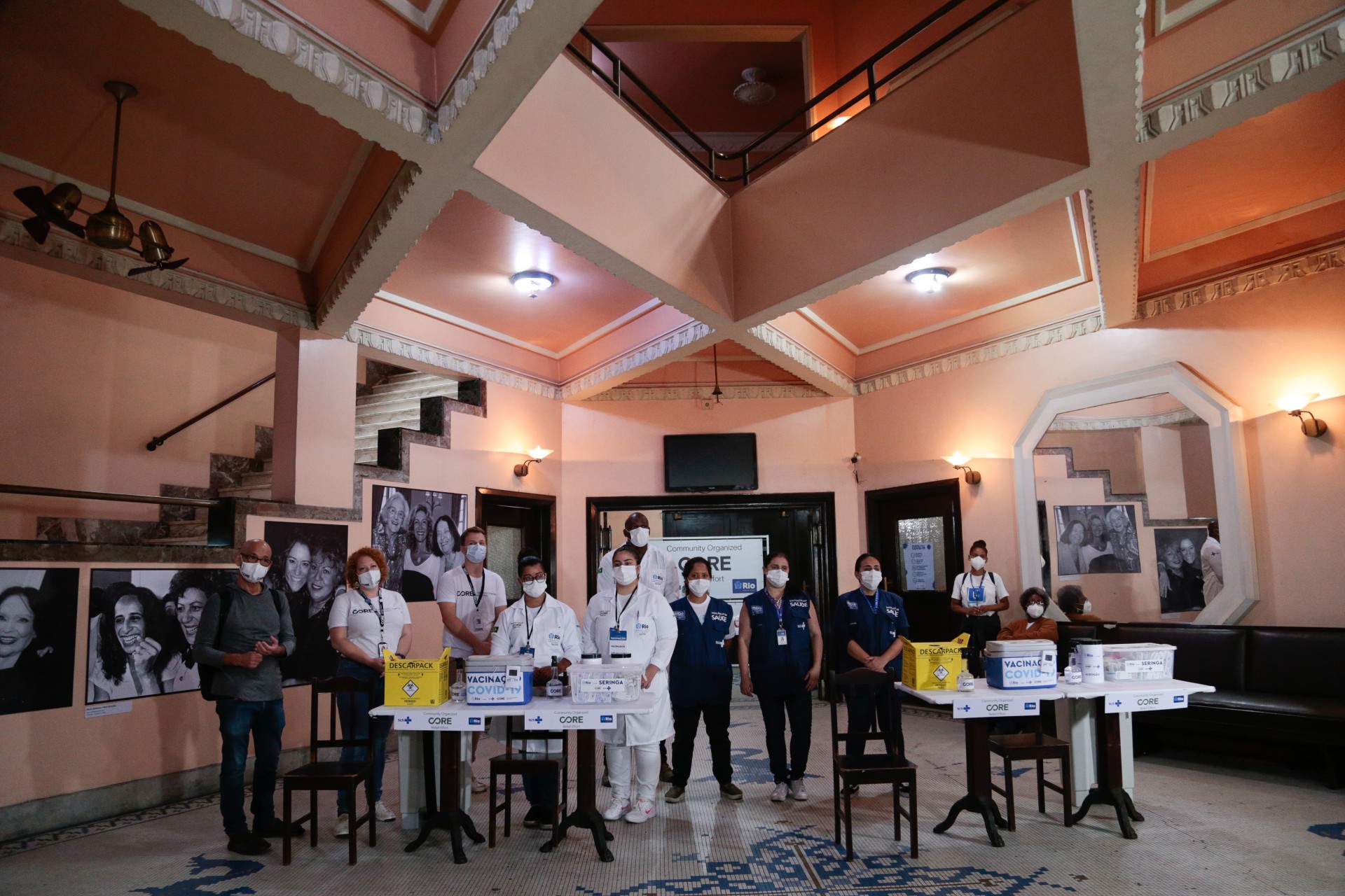 Teatro Municipal Carlos Gomes é mais um ponto de vacinação contra a covid-19 no Rio - Divulgação/Prefeitura do Rio