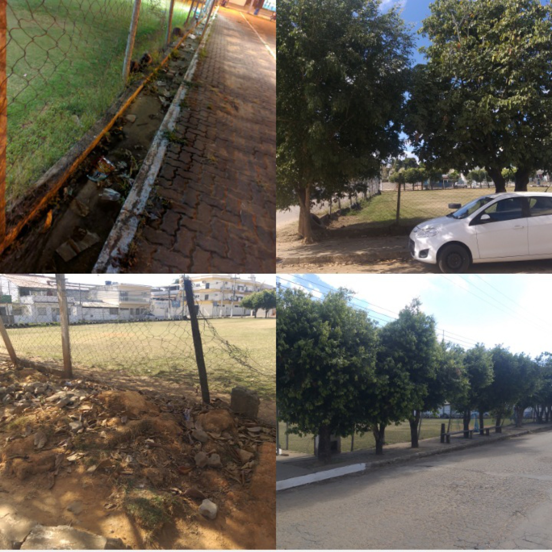 Moradores reclamam de fios expostos em pra&ccedil;a p&uacute;blica, falta de poda de &aacute;rvores e l&acirc;mpadas queimadas