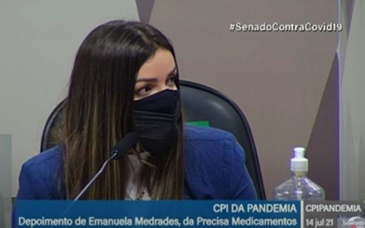 CPI da Pandemia ouve Emanuela Medrades - Reprodução