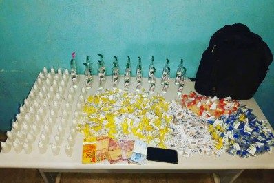 PM apreende drogas no bairro Santo Agostinho em Volta Redonda