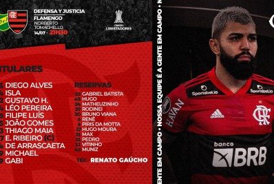 Na estreia de Renato Gaúcho, Fla está confirmado com Michael e Gabigol no ataque