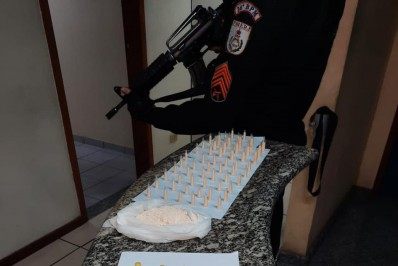 Miracema: Homem tenta fugir de abordagem, mas é preso por tráfico durante ação do 36º BPM