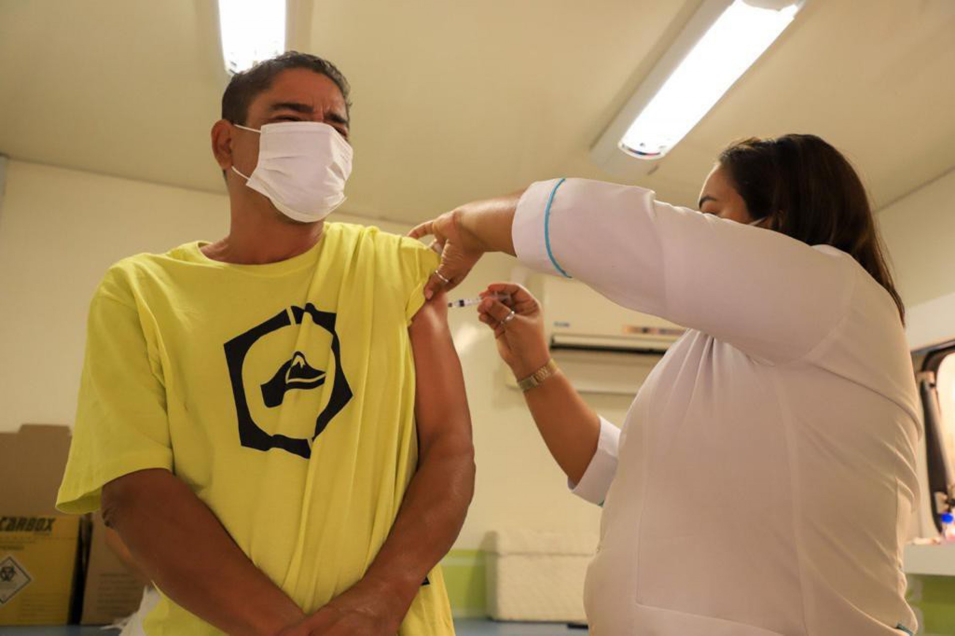 Na ação, foram oferecidos diversos tipos de serviços como a vacina contra a covid-19 - Divulgação/ PMSJM