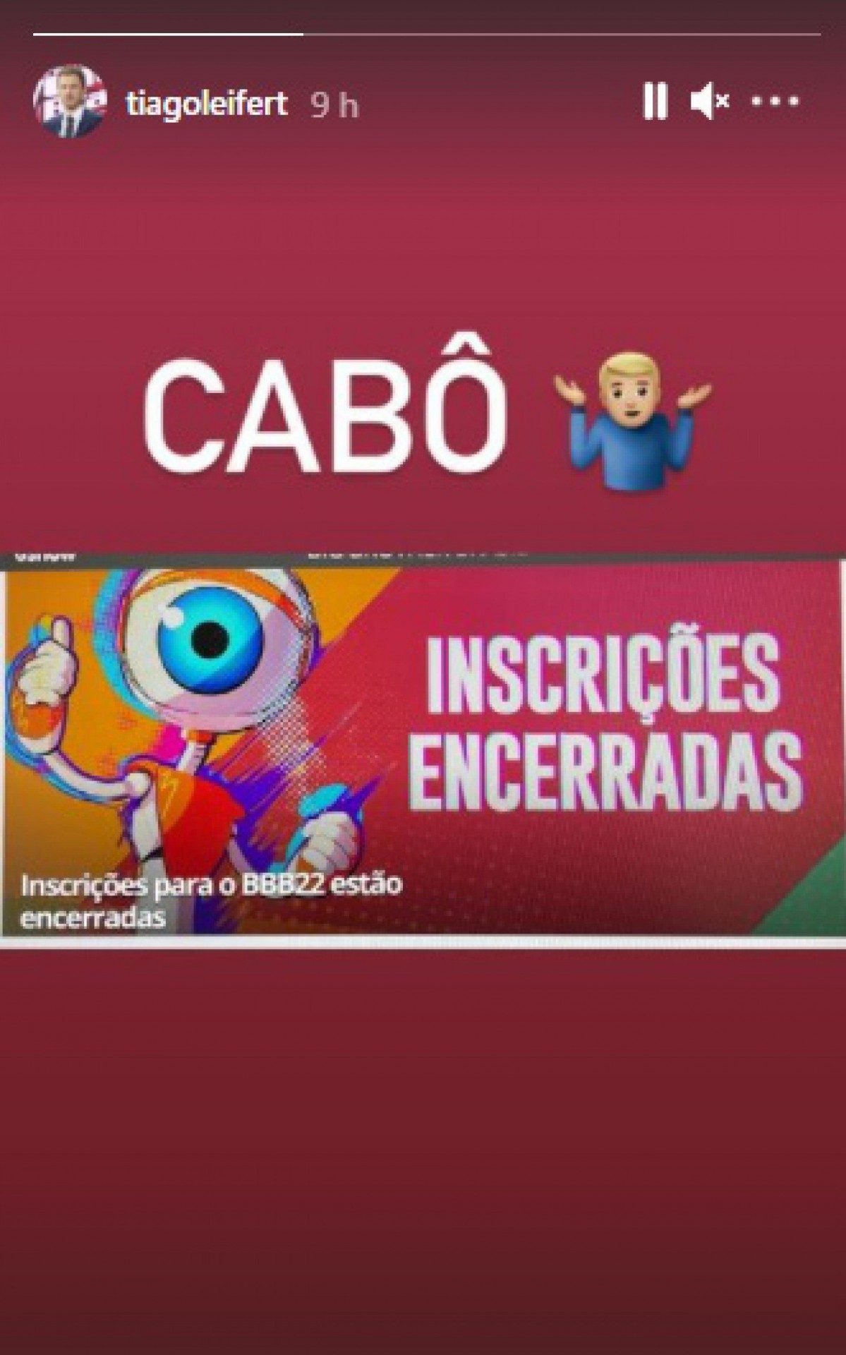 Post de Tiago Leifert
