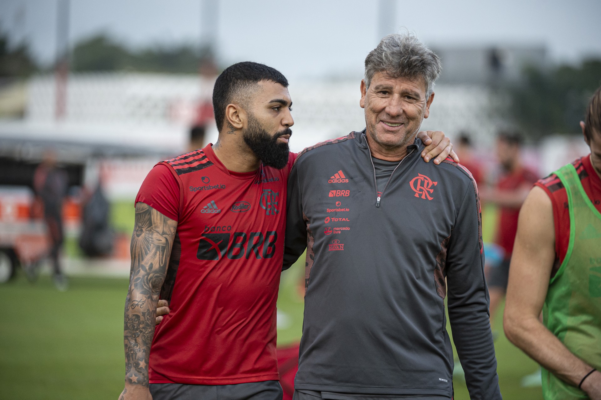 Renato Gaúcho em profunda sintonia com o grupo do Flamengo - Alexandre Vidal/Flamengo