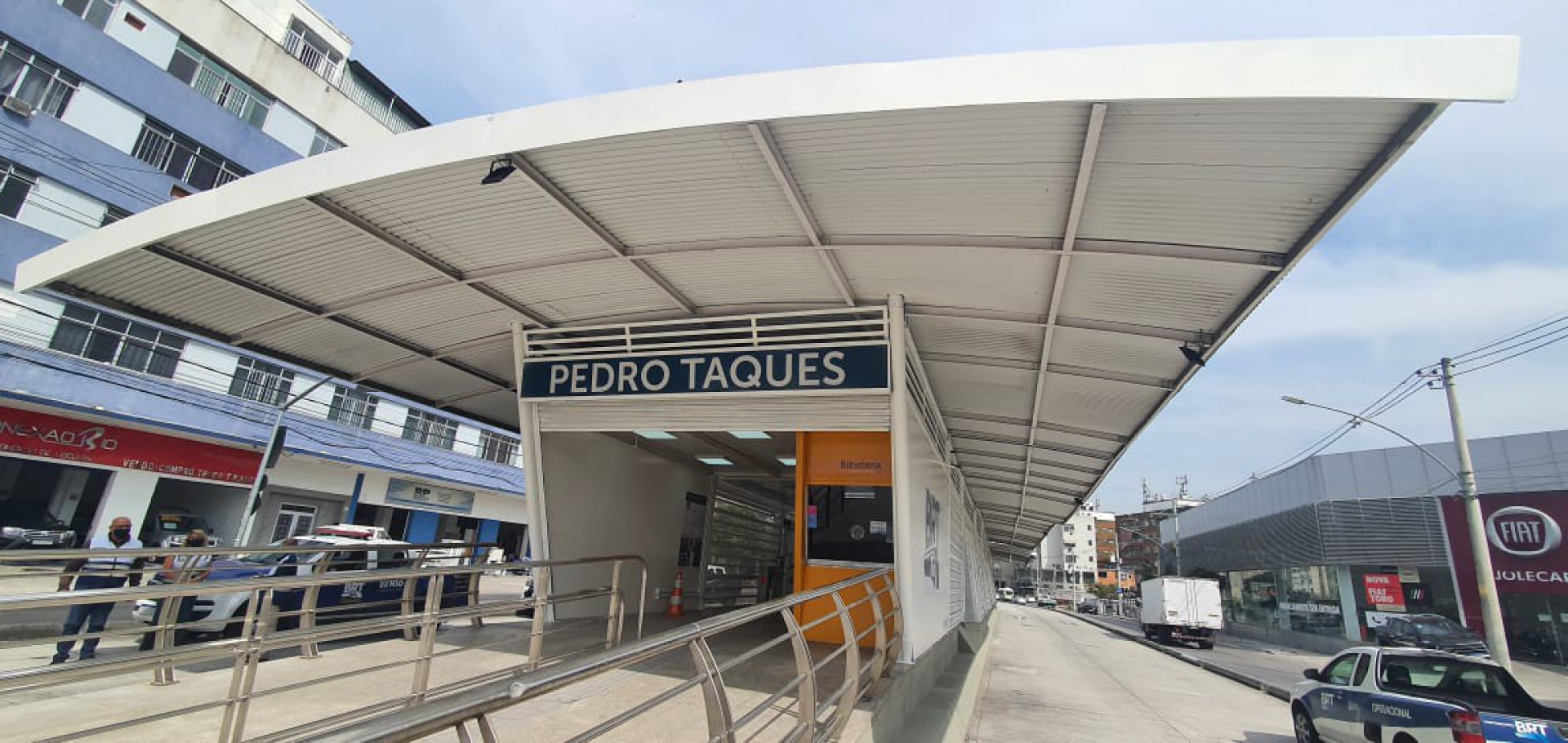 Fotos da estação Pedro Taques recuperada. - Divulgação
