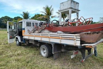 Grupamento Ambiental apreende material de pesca clandestina em Campos