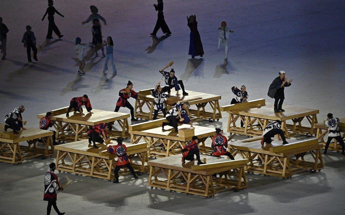 Dan&ccedil;as fizeram parte da cerim&ocirc;nia de abertura