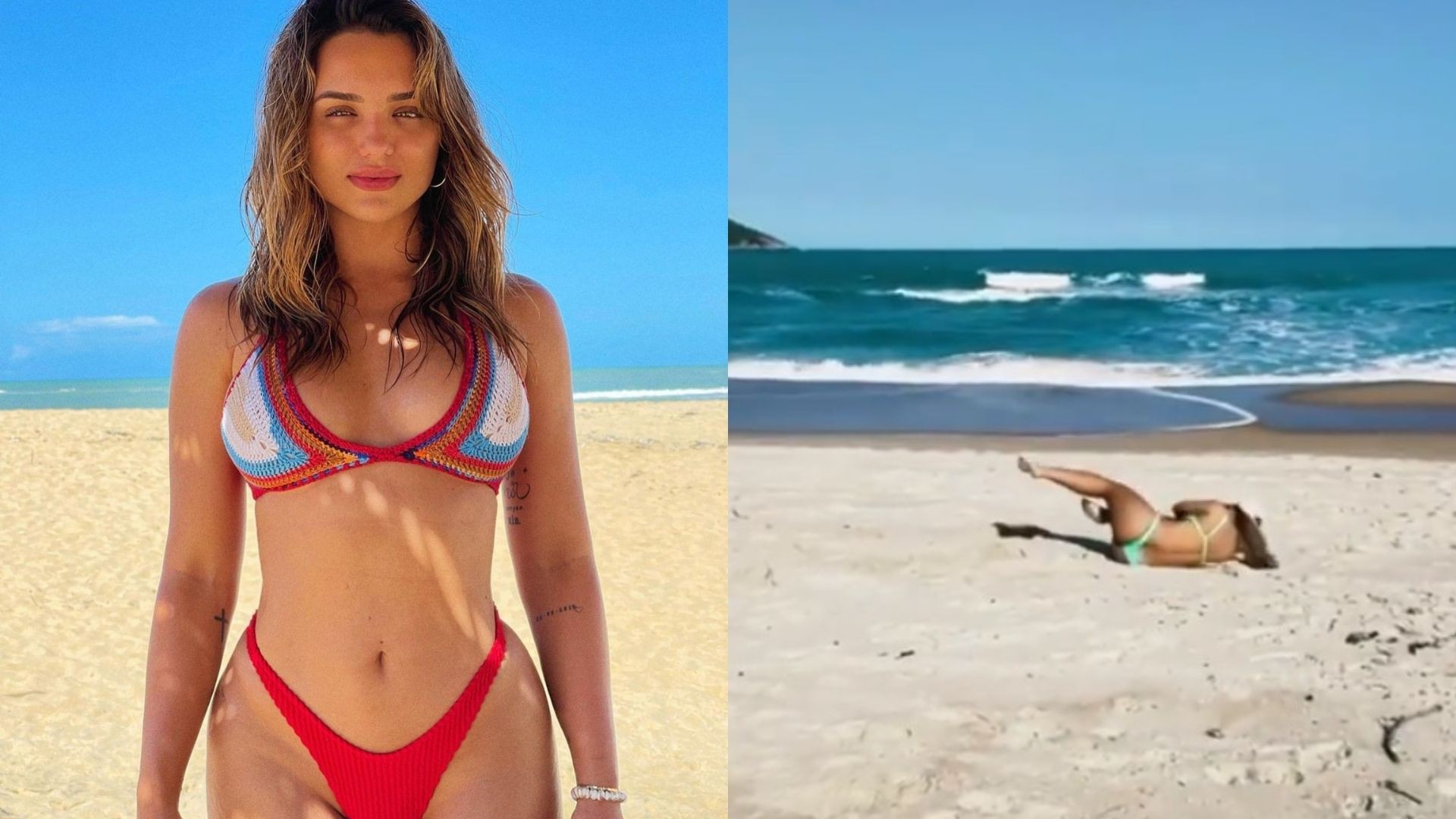 Rafa Kalimann curte praia com amigos - Reprodução