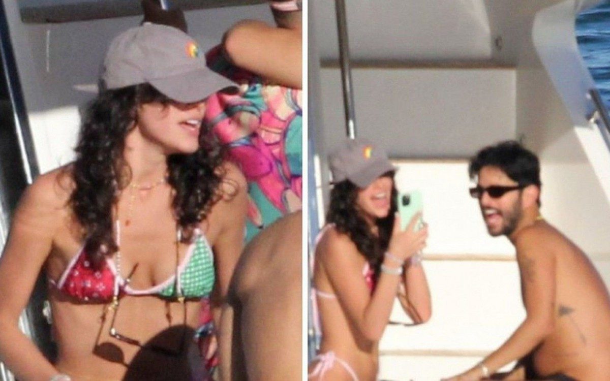 Bruna Marquezine curte festa em iate
