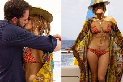 Jennifer Lopez celebra 52 anos com beijo em Ben Affleck e passeio de barco