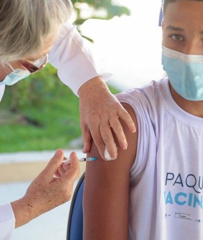 Em Paquetá, no Rio, a vacinação em massa dos adolescentes da ilha já foi realizada