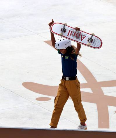 Rayssa Leal conquista medalha de prata no skate street - Breno Barros/rededoesporte.gov.br