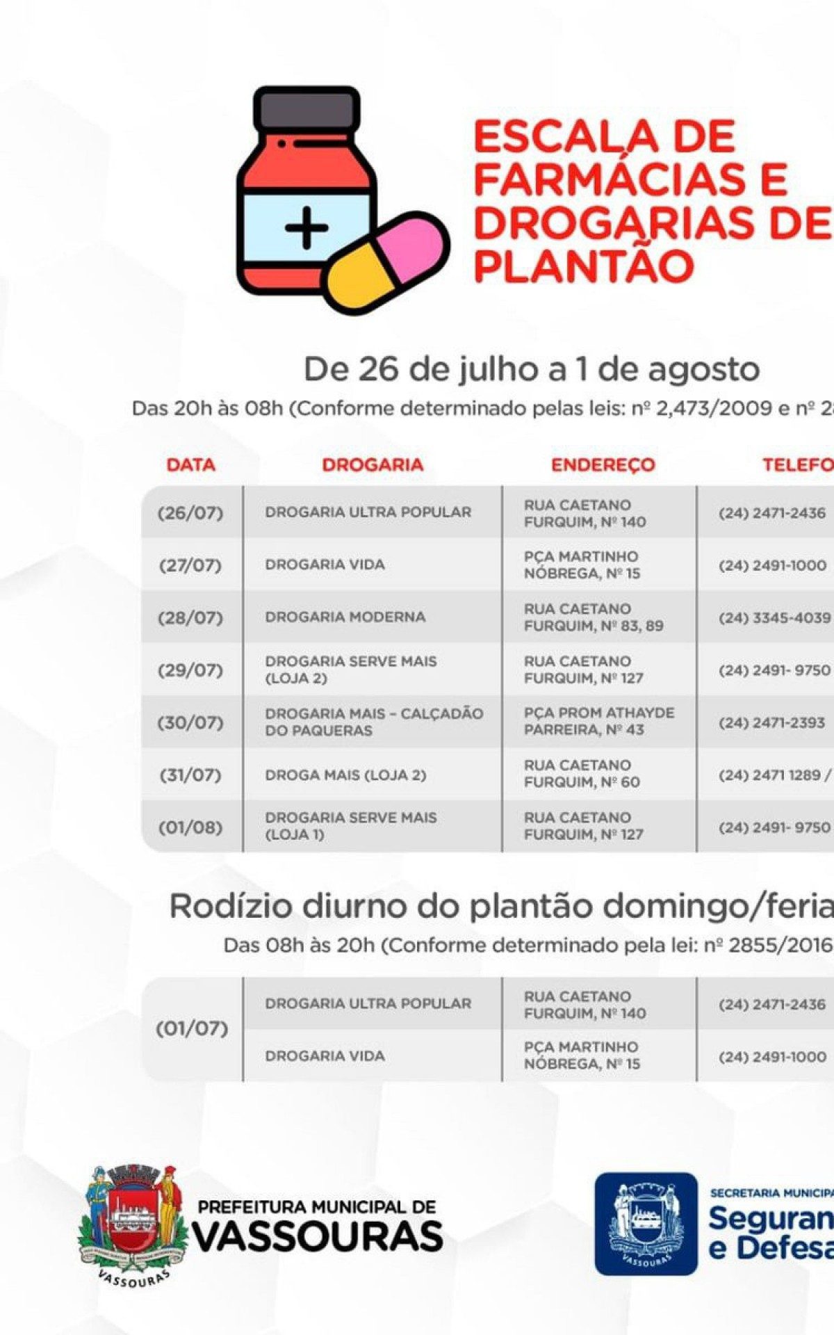 Lista at&eacute; o pr&oacute;ximo domingo