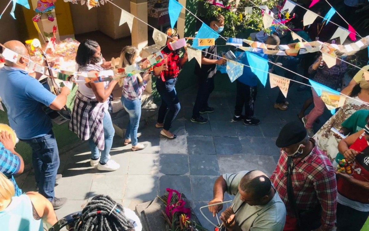 Muitas brincadeiras marcaram o "Arrai&aacute; do Psique" no CAPS AD