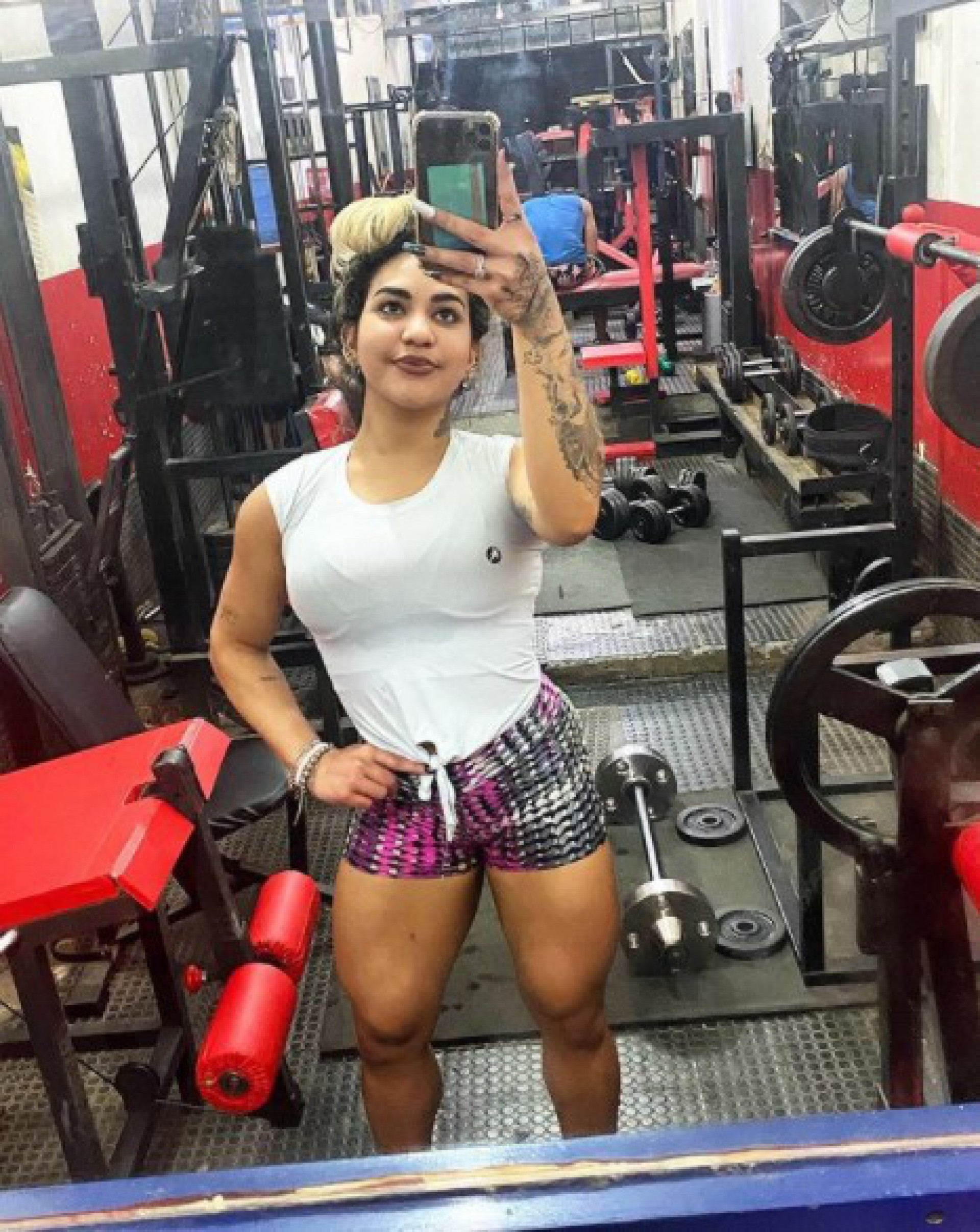 Aline Pereira participou de competi&ccedil;&atilde;o de fisiculturismo em Manaus h&aacute; dez dias - Reprodu&ccedil;&atilde;o do Instagram