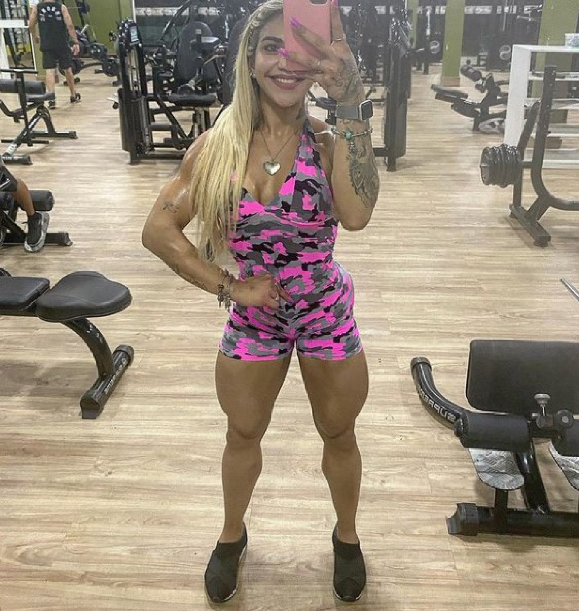 Aline Pereira participou de competi&ccedil;&atilde;o de fisiculturismo em Manaus h&aacute; dez dias - Reprodu&ccedil;&atilde;o do Instagram