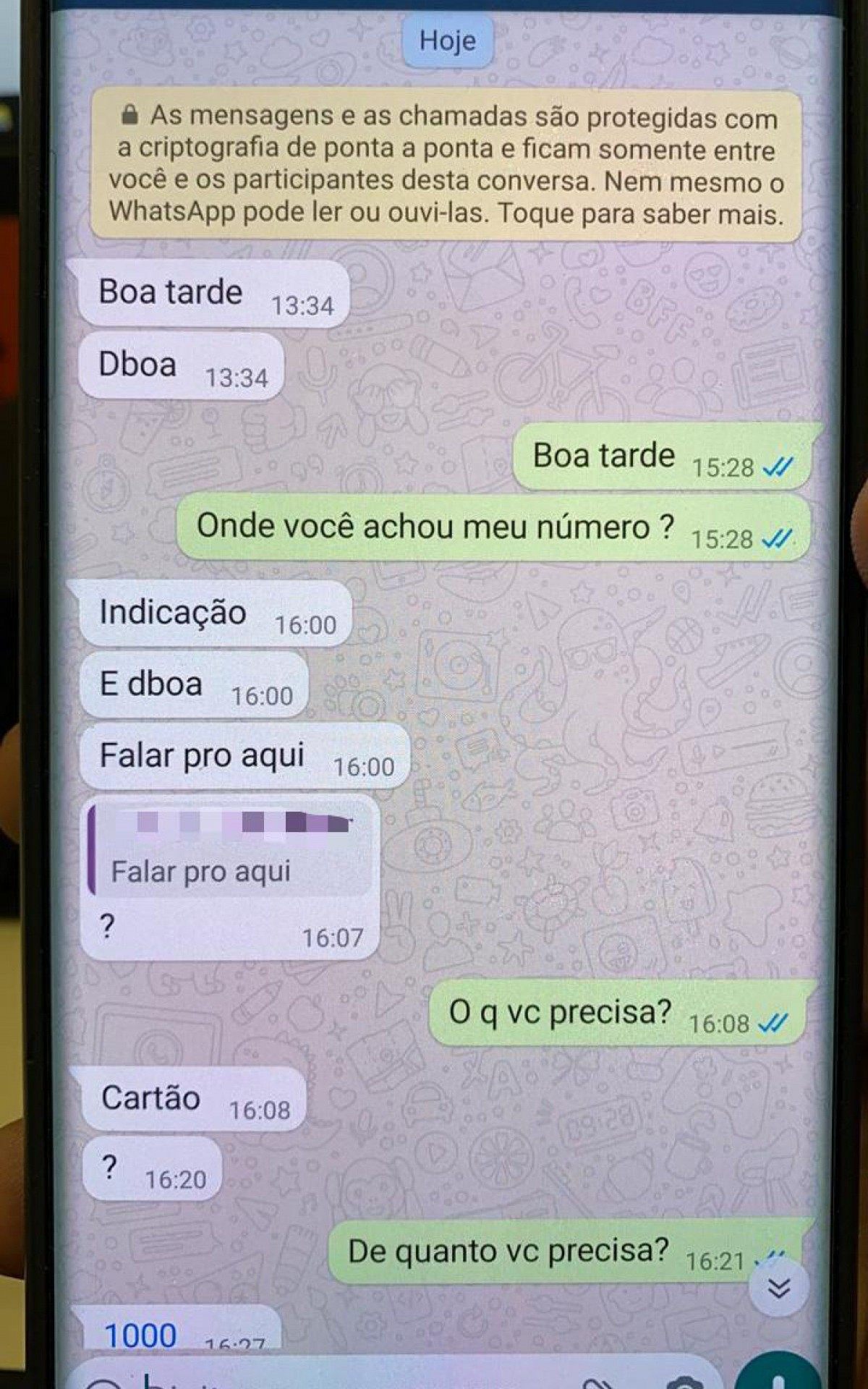 Policiais descobriram que as pessoas procuravam o golpista através do Whatsapp - Divulgação 