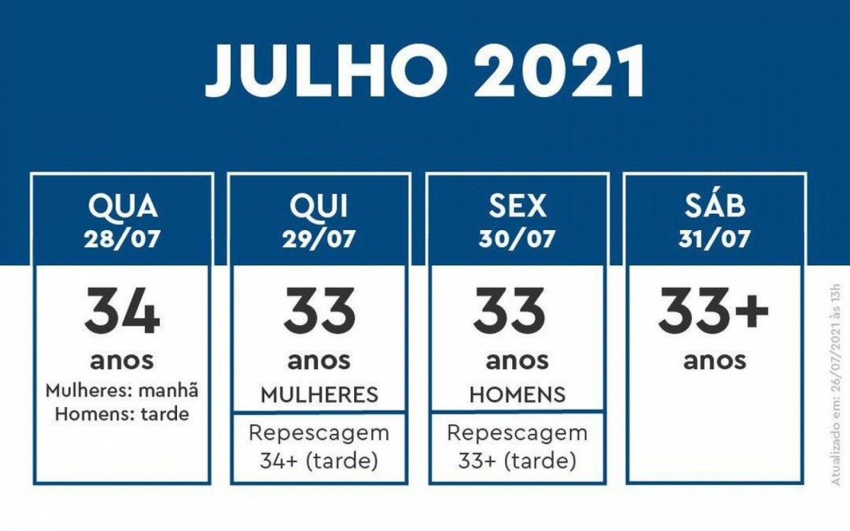 Calendário da semana na capital - DIVULGAÇÃO