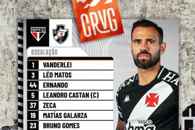 Vasco repete base da goleada sobre o Guarani na 'decisão' contra o São Paulo