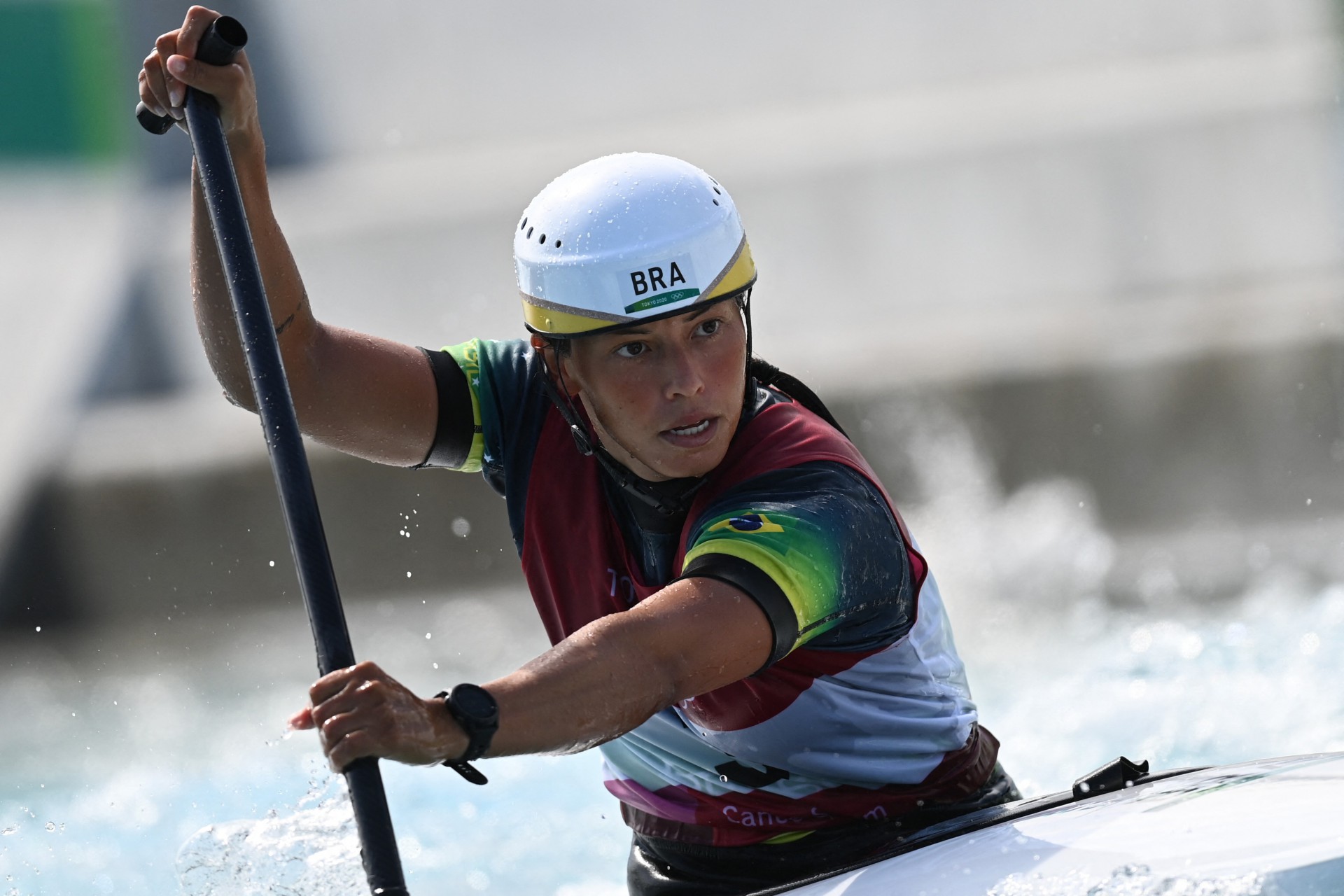 Ana Sátila não repete bom desempenho e fica em último na final do C1 da canoagem slalom