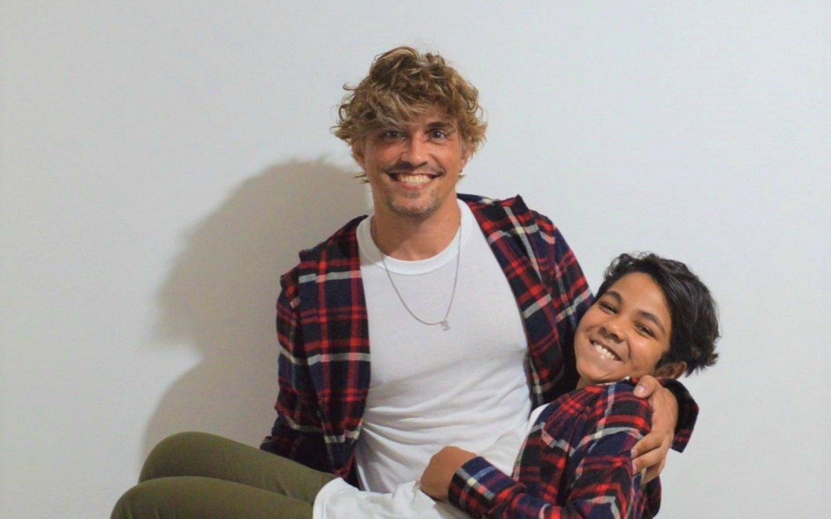 Erasmo e o filho Gustavo