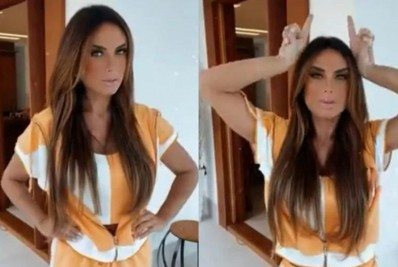 Nicole Bahls dança e ironiza suposta traição; vídeo