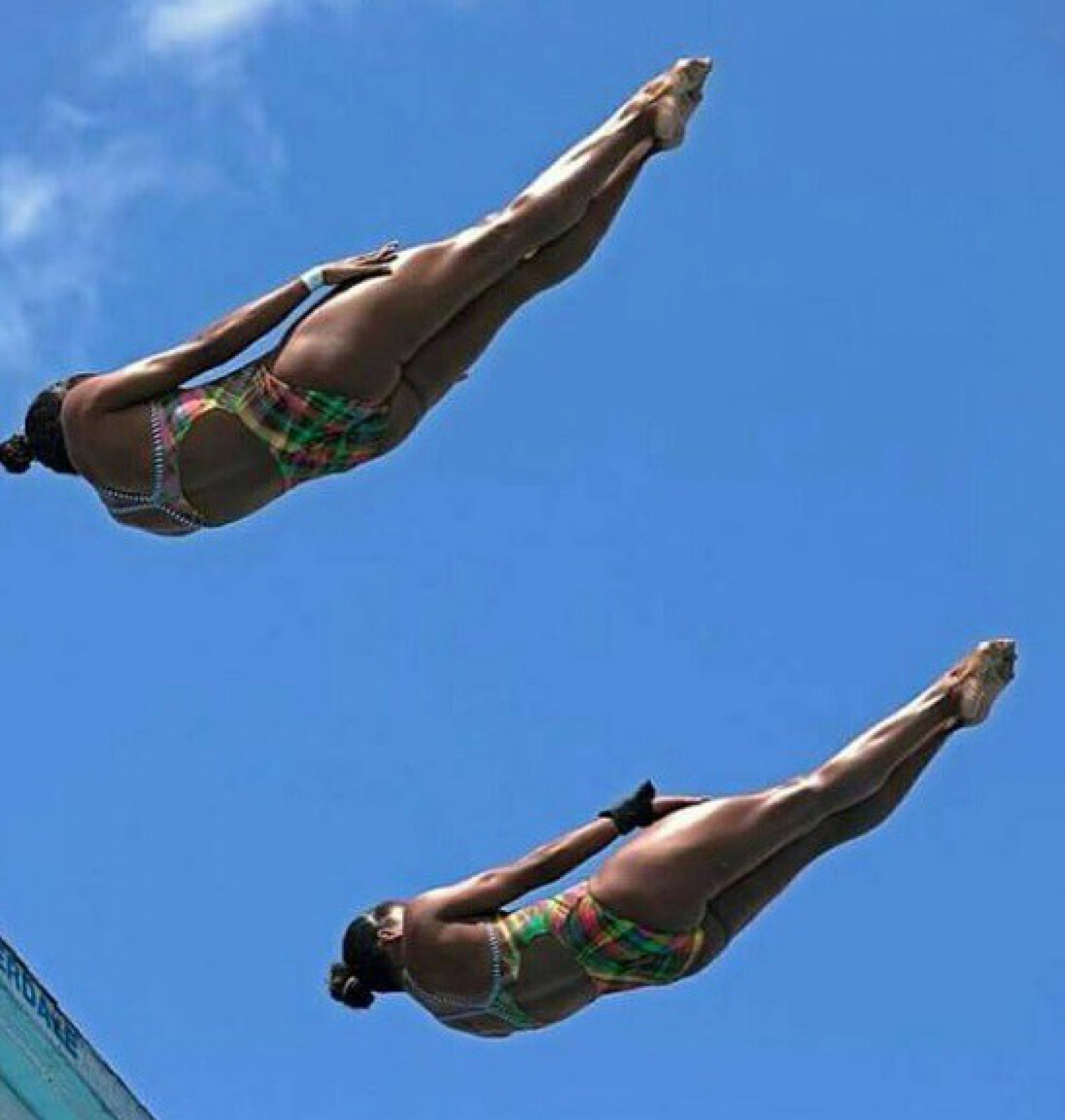 Gêmeas Natali e Nicoli Cruz, dos saltos ornamentais  - Redes sociais