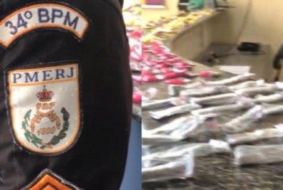 Policiais do DPO de Guapimirim  apreendem dois adolescentes com mais de 200 pinos de cocaína