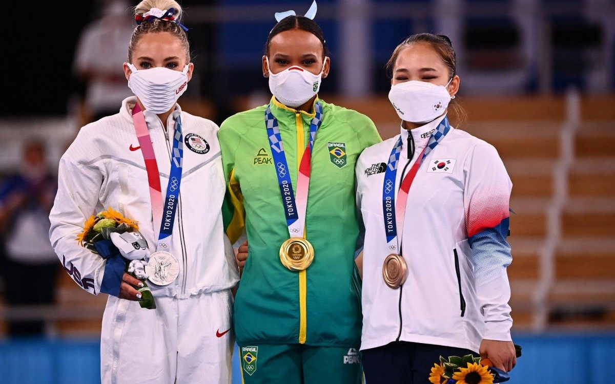 Rebeca Andrade conquistou o ouro