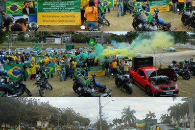 Itaperuna e Italva tiveram manifestações em apoio ao voto impresso e auditável 