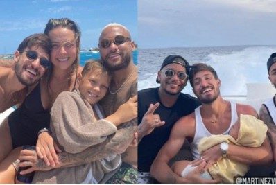 Carol Dantas curte passeio com Neymar e marido