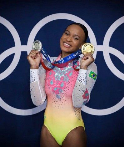 Rebeca Andrade conquistou um ouro e uma prata na Tóquio-2020 - Ricardo Bufolin/CBG