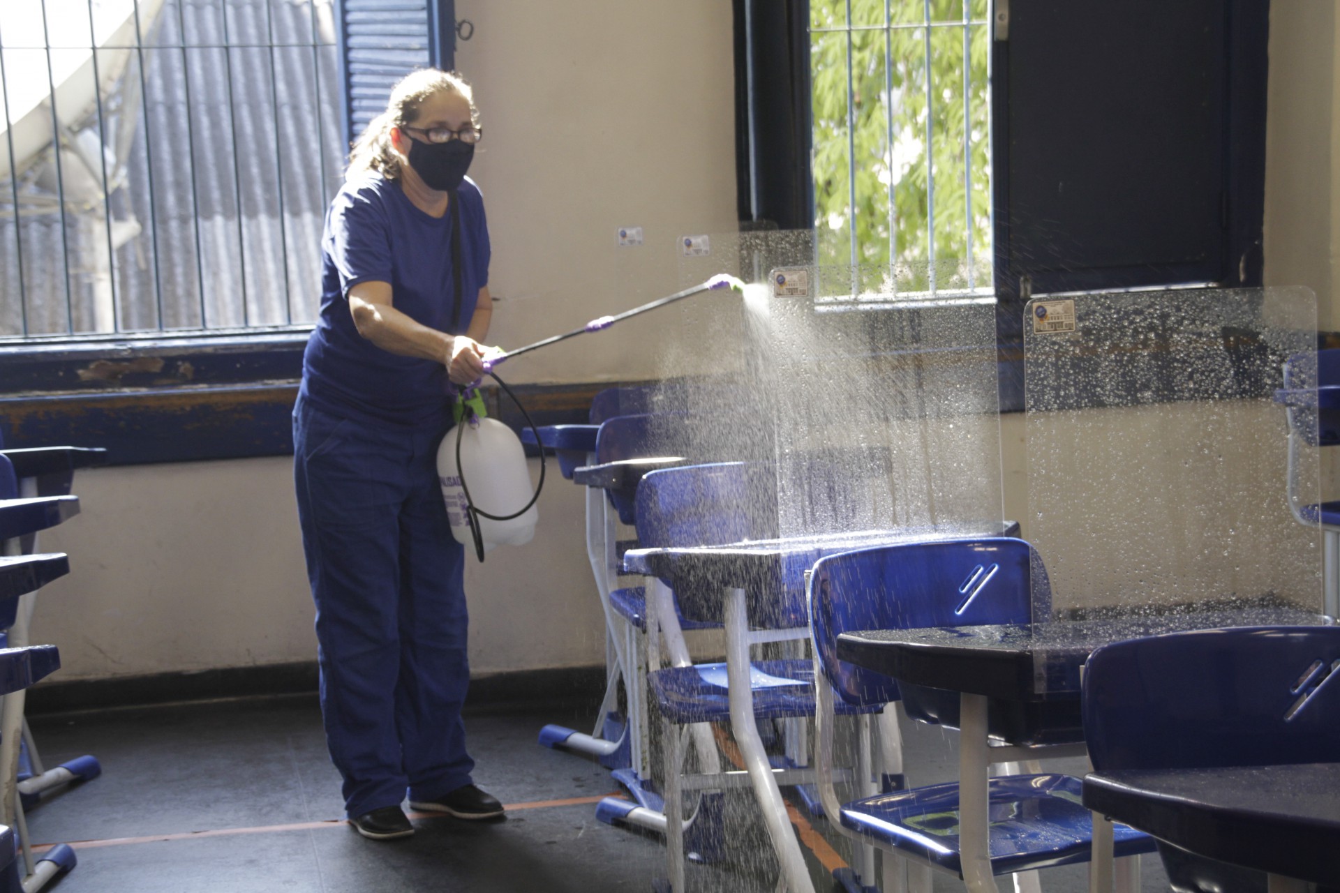 Volta &agrave;s aulas presencias na rede municipal segue protocolos sanit&aacute;rios, como a escola Gon&ccedil;alves Dias, em S&atilde;o Crist&oacute;v&atilde;o - Marcos Porto/Ag&ecirc;ncia O Dia