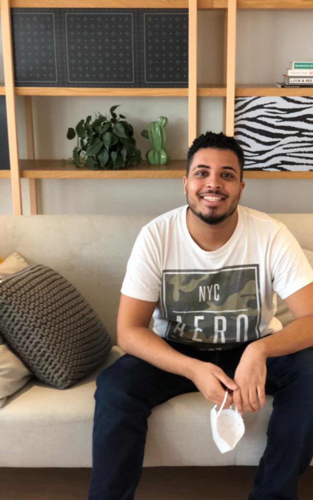 Nilson dos Santos Gomes, de 25 anos, vai se vacinar na próxima terça-feira (10) - Divulgação