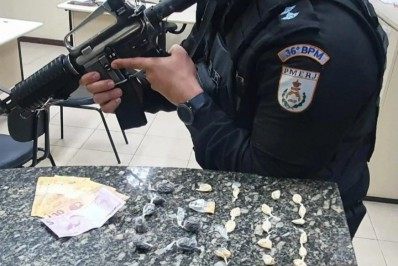 Santo Antônio de Pádua: Homem é preso por tráfico durante ação do 36° BPM