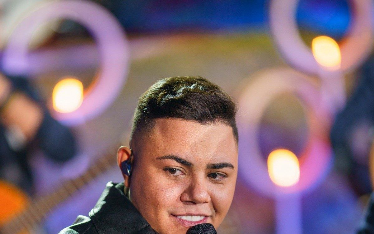 Felipe Araújo na gravação do DVD 'Check'