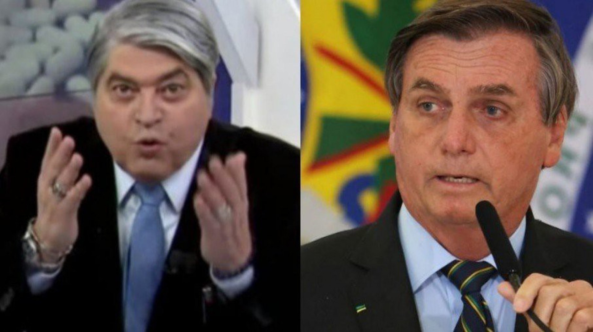 Datena e Bolsonaro - Reprodução