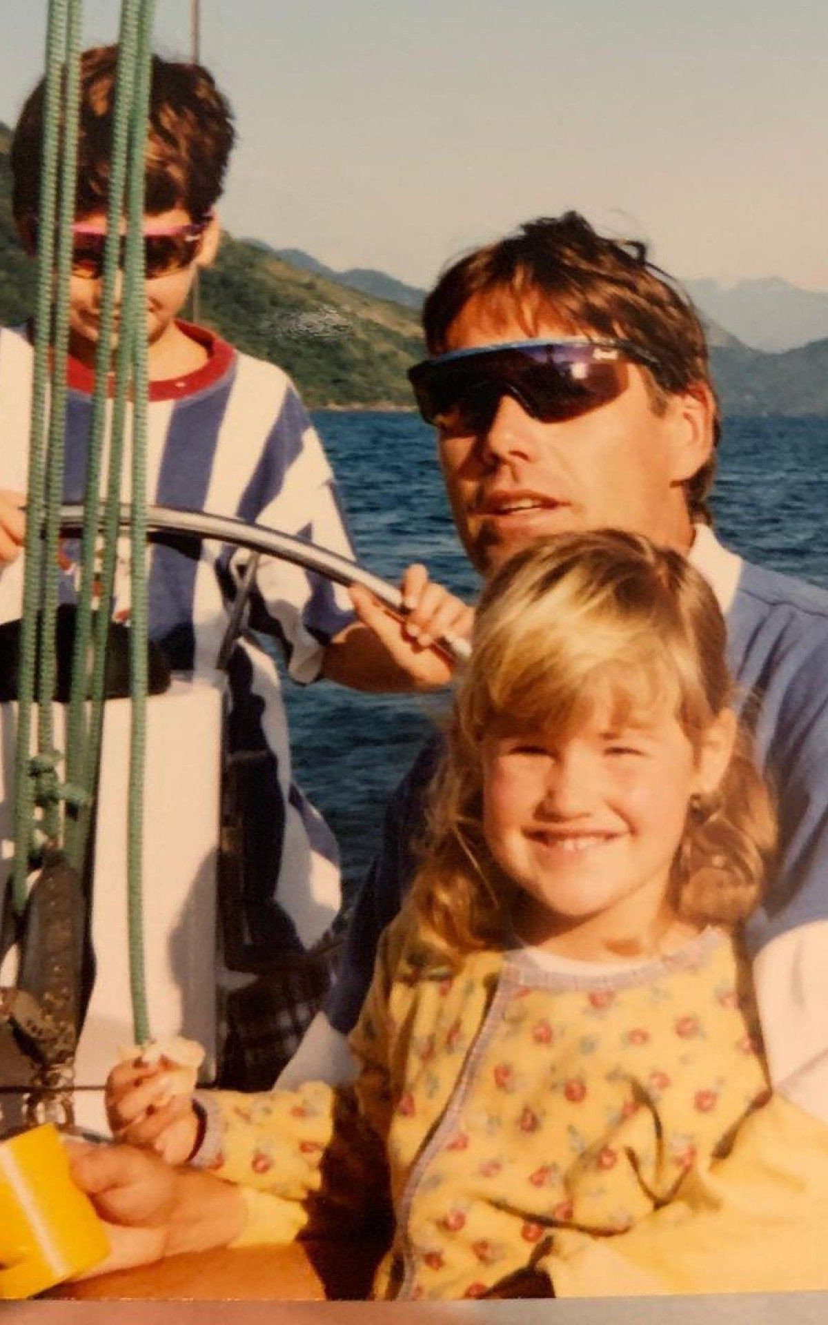 Especial Dia dos Pais - Kahena Kunze, ainda crian&ccedil;a, com o pai