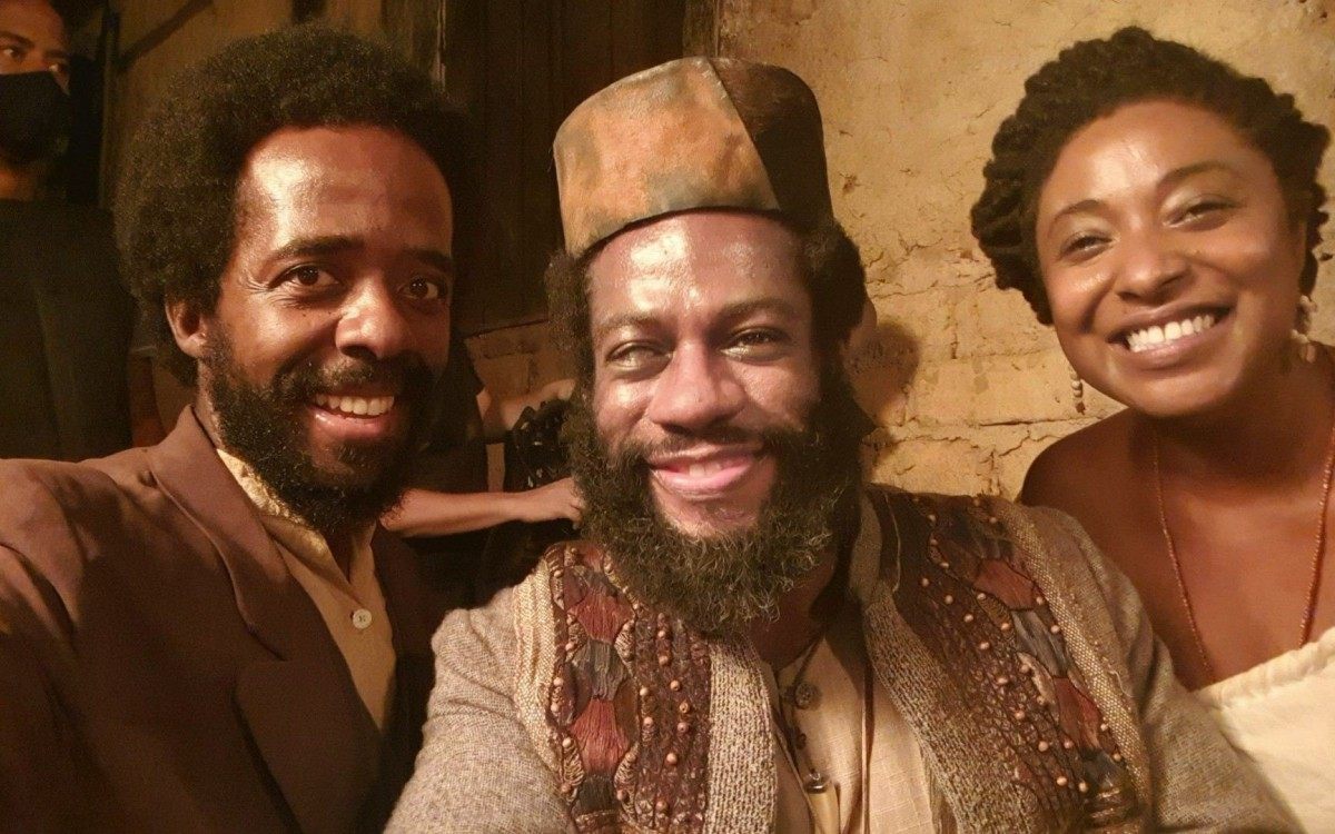 Alan Rocha, Rogério Brito e Dani Ornellas em 'Nos Tempos do Imperador' - Arquivo Pessoal