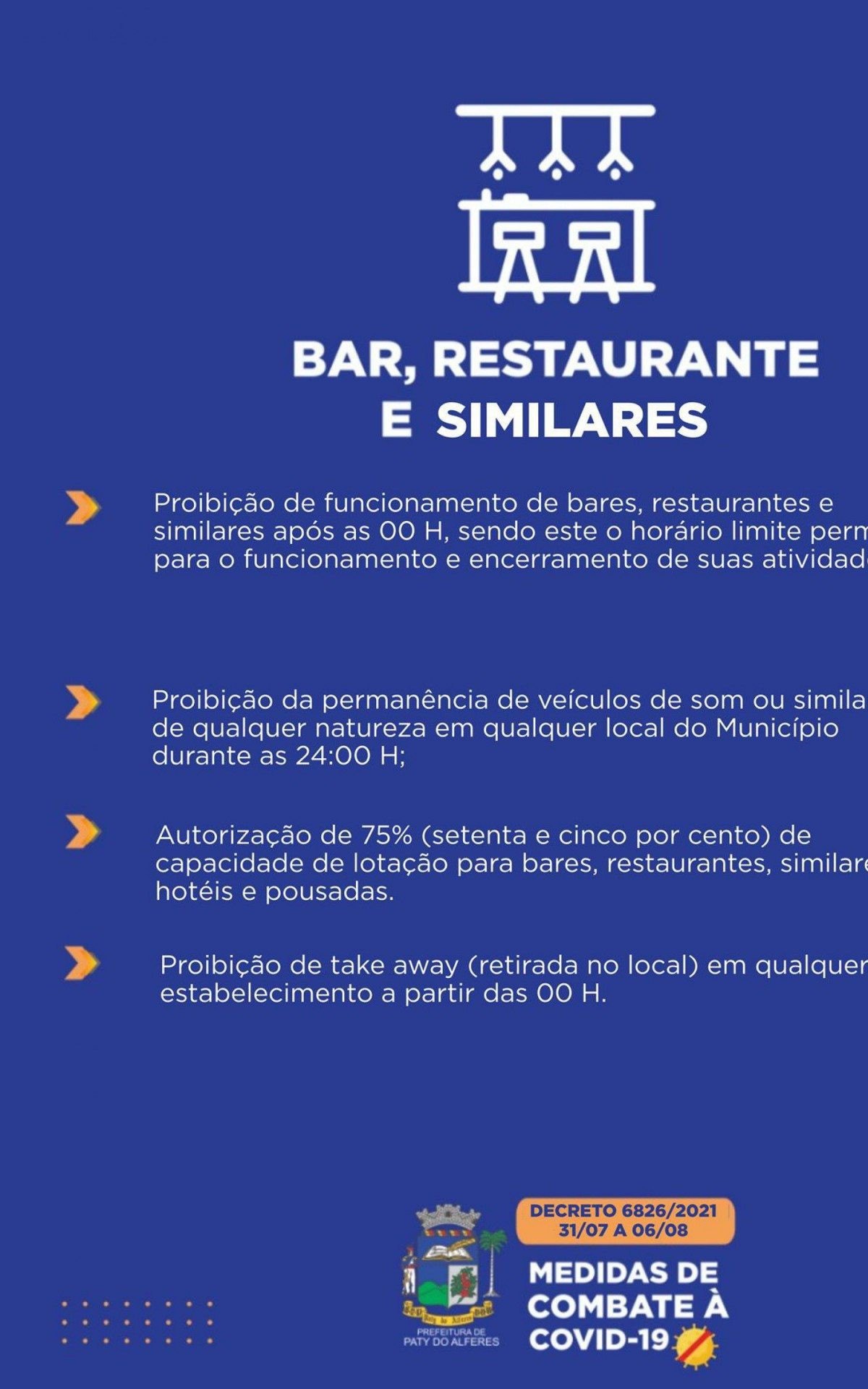 Decreto prorrogado at&eacute; o dia 16 de agosto