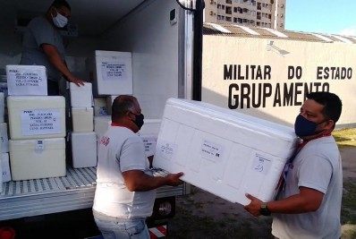 Estado do Rio distribuiu 714 mil doses de vacina contra a Covid-19 neste sábado