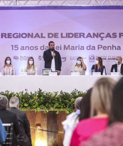 O Governador Cláudio Castro no Fórum Regional de Lideranças Femininas  - Governo do Rio de Janeiro/ Eliane Carvalho