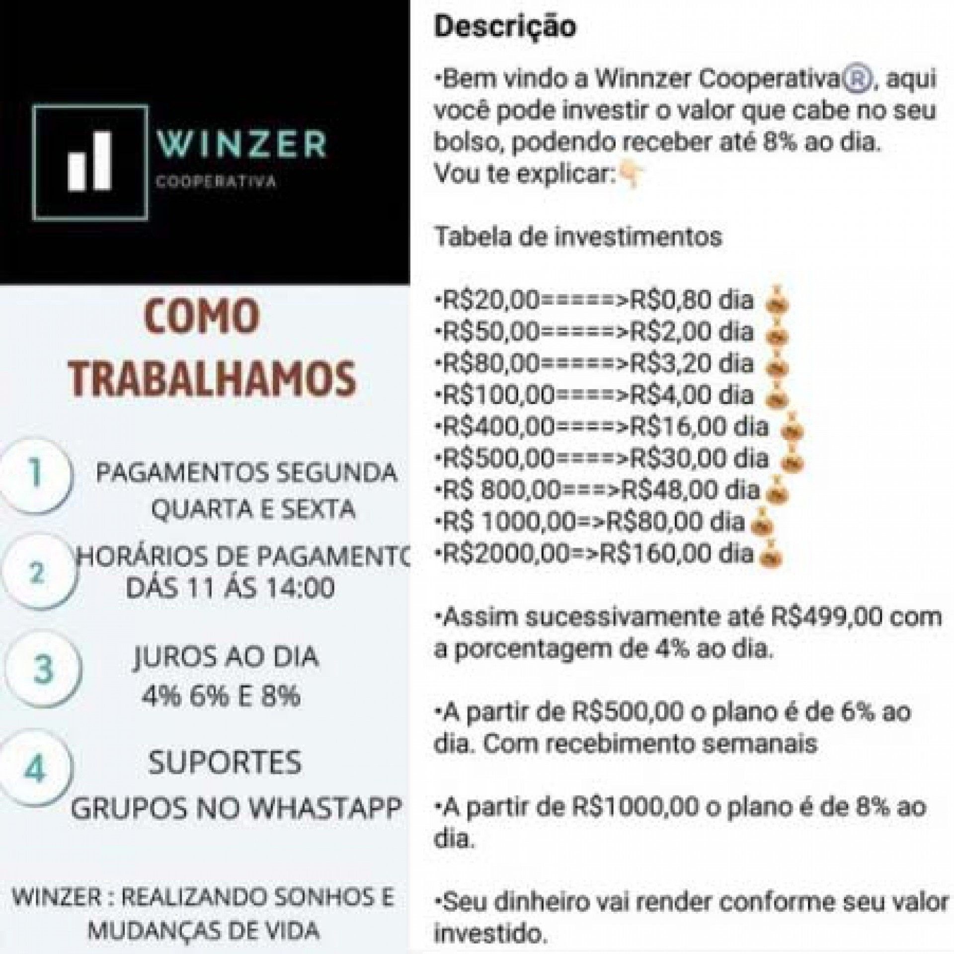 Promessas de ganho chegavam a 8% de juros ao dia - Letycia Rocha (RC24h)