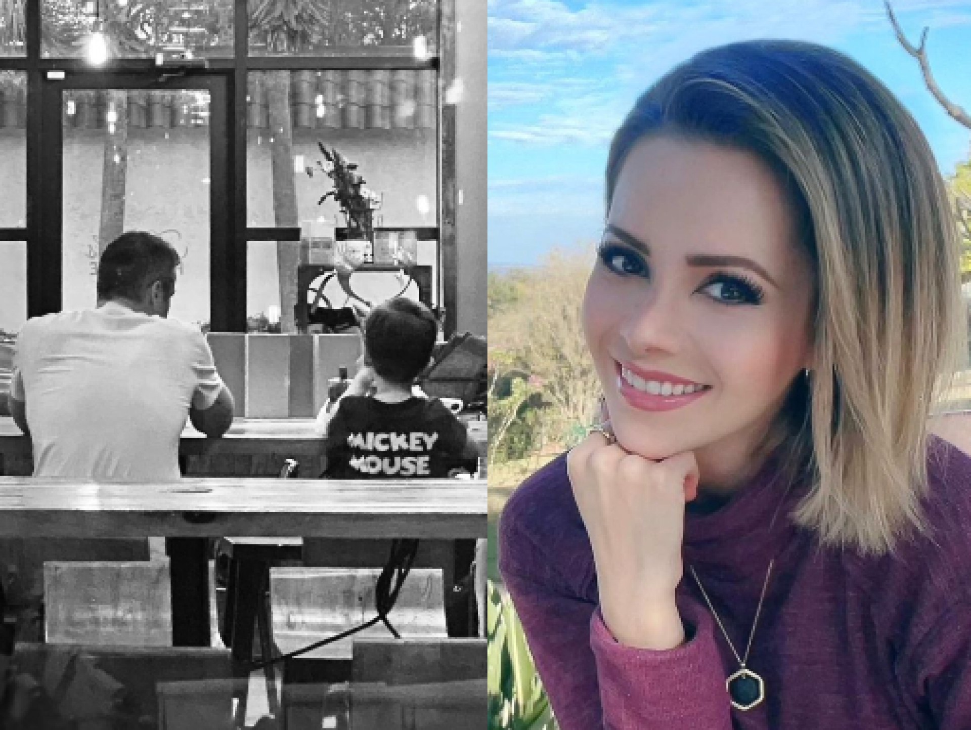 Sandy posta clique raro de Theo ao lado do pai: 'Nosso pequeno gigante'